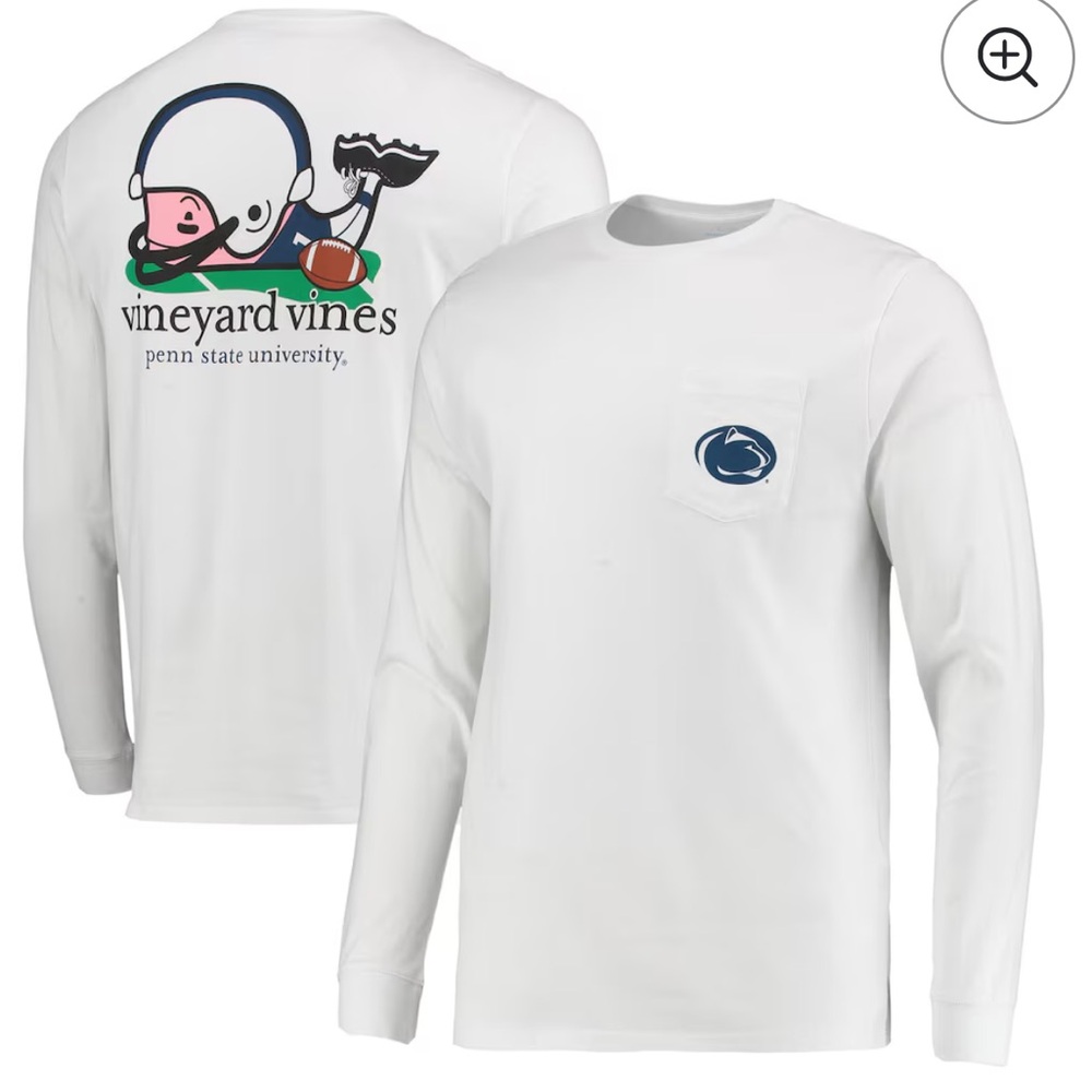 Vineyard Vines x Penn State University Long Sleeve graphic Tee Size Large